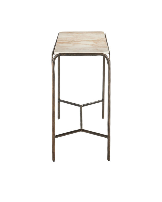 Currey and Company - 4000-0219 - Console Table - Crema - Natural/Bronze
