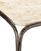Currey and Company - 4000-0221 - Side Table - Crema - Natural/Bronze