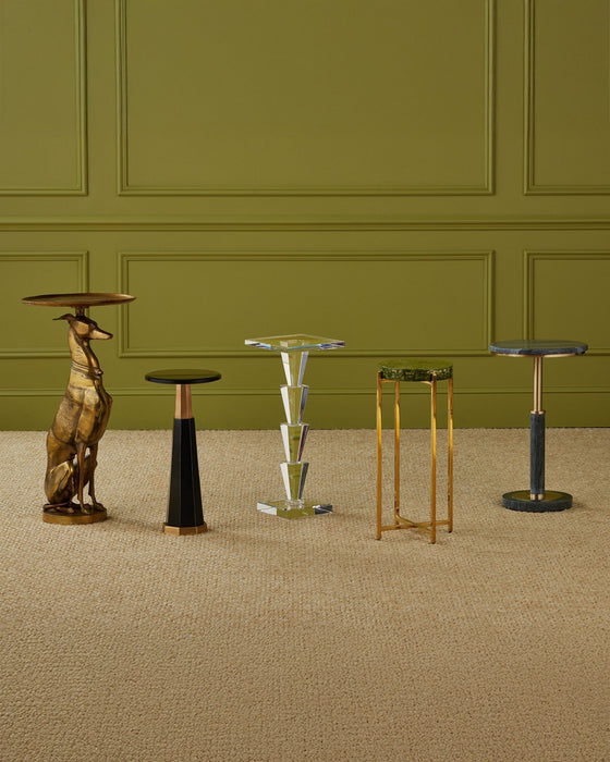 Currey and Company - 4000-0234 - Drinks Table - Gieves - Black/Bronze/Antique Brass