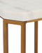 Currey and Company - 4000-0235 - Drinks Table - Ocho - White/Antique Brass