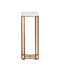Currey and Company - 4000-0235 - Drinks Table - Ocho - White/Antique Brass