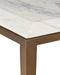 Currey and Company - 4000-0237 - Cocktail Table - Oblique - Natural/Antique Brass