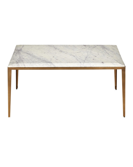 Currey and Company - 4000-0237 - Cocktail Table - Oblique - Natural/Antique Brass