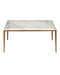 Currey and Company - 4000-0237 - Cocktail Table - Oblique - Natural/Antique Brass