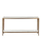 Currey and Company - 4000-0238 - Console Table - Oblique - Natural/Antique Brass