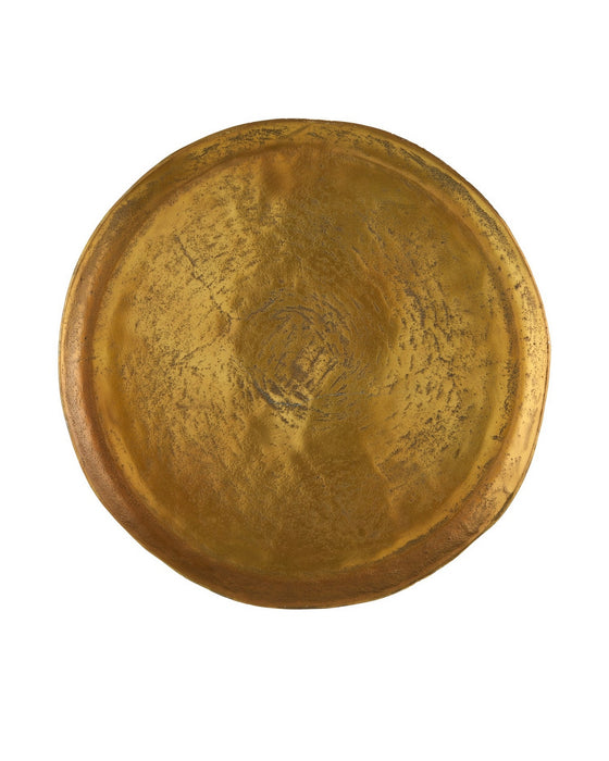 Currey and Company - 4000-0239 - Accent Table - Ballyregan - Antique Brass