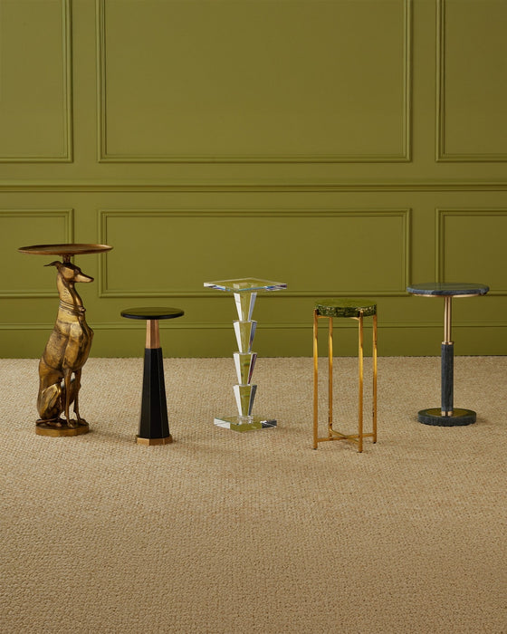 Currey and Company - 4000-0239 - Accent Table - Ballyregan - Antique Brass