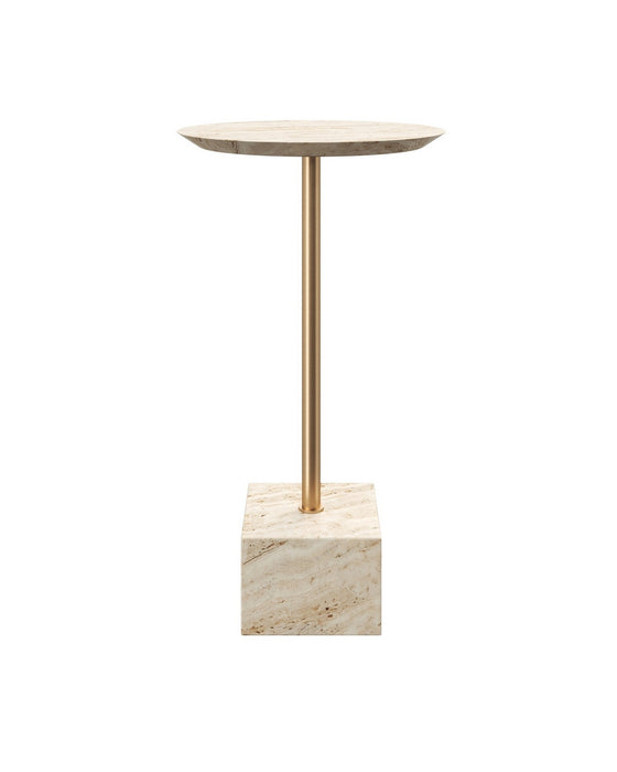 Currey and Company - 4000-0240 - Drinks Table - Prado - Natural/Polished Brass