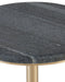 Currey and Company - 4000-0241 - Accent Table - Miles - Natural/Polished Brass
