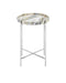 Currey and Company - 4000-0242 - Accent Table - Freya - Natural/Nickel