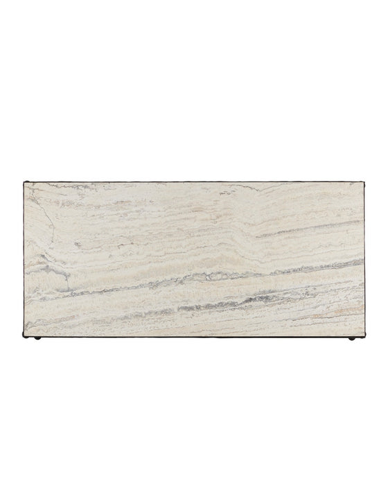 Currey and Company - 4000-0244 - Cocktail Table - Agora - Natural/Rustic Bronze