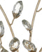 Currey and Company - 5000-0276 - Two Light Wall Sconce - Forget-Me-Not - Clear/Silver Leaf