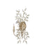 Currey and Company - 5000-0276 - Two Light Wall Sconce - Forget-Me-Not - Clear/Silver Leaf