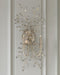 Currey and Company - 5000-0276 - Two Light Wall Sconce - Forget-Me-Not - Clear/Silver Leaf