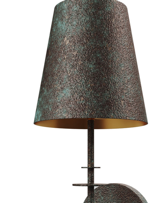 Currey and Company - 5000-0277 - One Light Wall Sconce - Anselm - Verde Bronze/Contemporary Gold