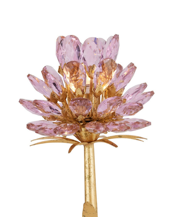 Currey and Company - 5000-0278 - Two Light Wall Sconce - Marilee - Pink/Dutch Gold Leaf