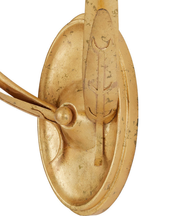 Currey and Company - 5000-0278 - Two Light Wall Sconce - Marilee - Pink/Dutch Gold Leaf