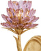 Currey and Company - 5000-0279 - One Light Wall Sconce - Marilee - Pink/Dutch Gold Leaf