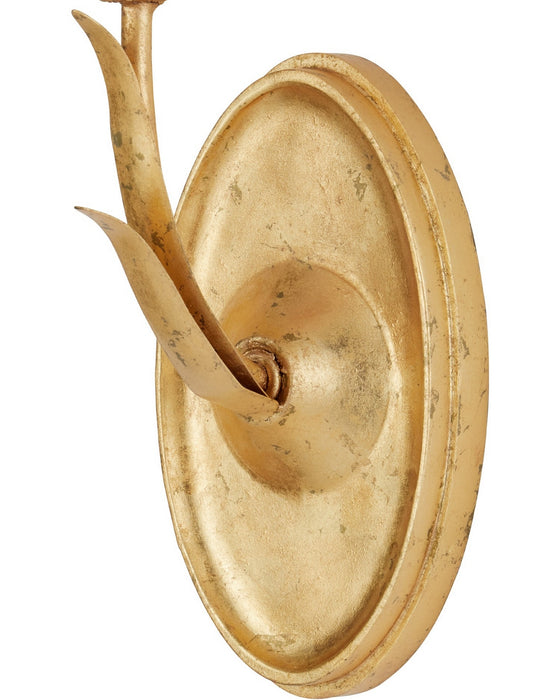 Currey and Company - 5000-0279 - One Light Wall Sconce - Marilee - Pink/Dutch Gold Leaf