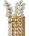 Currey and Company - 5000-0283 - Two Light Wall Sconce - Bradshaw - Frosted/Clear/Brass