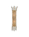 Currey and Company - 5000-0283 - Two Light Wall Sconce - Bradshaw - Frosted/Clear/Brass