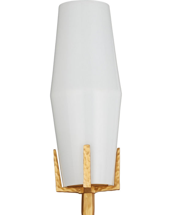 Currey and Company - 5000-0285 - Two Light Wall Sconce - Mathilda - White/Matte Gold