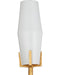 Currey and Company - 5000-0285 - Two Light Wall Sconce - Mathilda - White/Matte Gold