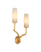 Currey and Company - 5000-0285 - Two Light Wall Sconce - Mathilda - White/Matte Gold