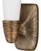 Currey and Company - 5800-0067 - One Light Wall Sconce - Bonaz - Opaque White/Antique Brass