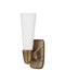 Currey and Company - 5800-0067 - One Light Wall Sconce - Bonaz - Opaque White/Antique Brass