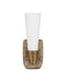 Currey and Company - 5800-0067 - One Light Wall Sconce - Bonaz - Opaque White/Antique Brass