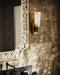 Currey and Company - 5800-0067 - One Light Wall Sconce - Bonaz - Opaque White/Antique Brass