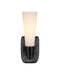 Currey and Company - 5800-0068 - One Light Wall Sconce - Bonaz - Opaque White/Oil Rubbed Bronze
