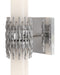 Currey and Company - 5800-0070 - Two Light Wall Sconce - Brietta - Opaque White/Polished Nickel