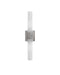 Currey and Company - 5800-0070 - Two Light Wall Sconce - Brietta - Opaque White/Polished Nickel