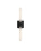 Currey and Company - 5800-0071 - Two Light Wall Sconce - Brietta - Opaque White/Oil Rubbed Bronze