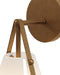Currey and Company - 5800-0072 - One Light Wall Sconce - Bronwen - Opaque White/Antique Brass