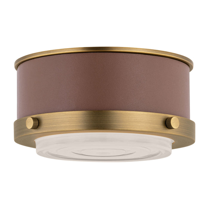 Visual Comfort Studio - LF1071TWB - LED Flush Mount - Marlowe - Time Worn Brass