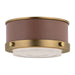Visual Comfort Studio - LF1071TWB - LED Flush Mount - Marlowe - Time Worn Brass