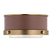 Visual Comfort Studio - LF1071TWB - LED Flush Mount - Marlowe - Time Worn Brass