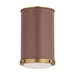 Visual Comfort Studio - LF1081TWB - One Light Flush Mount - Marlowe - Time Worn Brass