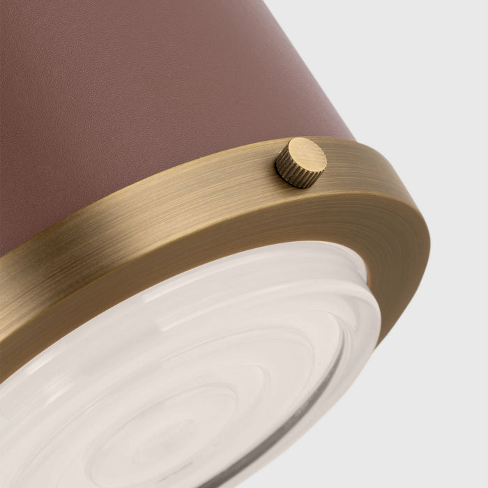 Visual Comfort Studio - LF1081TWB - One Light Flush Mount - Marlowe - Time Worn Brass
