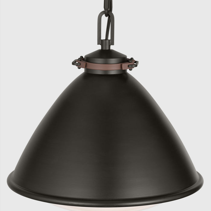 Visual Comfort Studio - LP1111AI - One Light Pendant - Hayward - Aged Iron