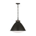 Visual Comfort Studio - LP1121AI - One Light Pendant - Hayward - Aged Iron