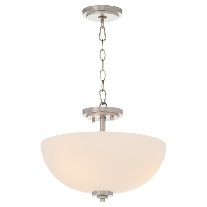 Quorum - 2800-15-165 - Three Light Dual Mount - Adams - Satin Nickel