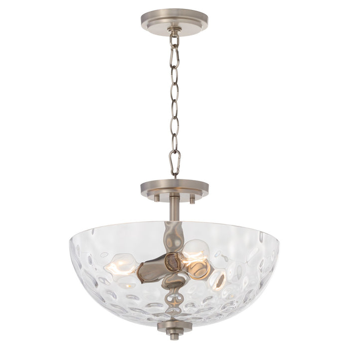 Quorum - 2800-15-265 - Three Light Dual Mount - Adams - Satin Nickel