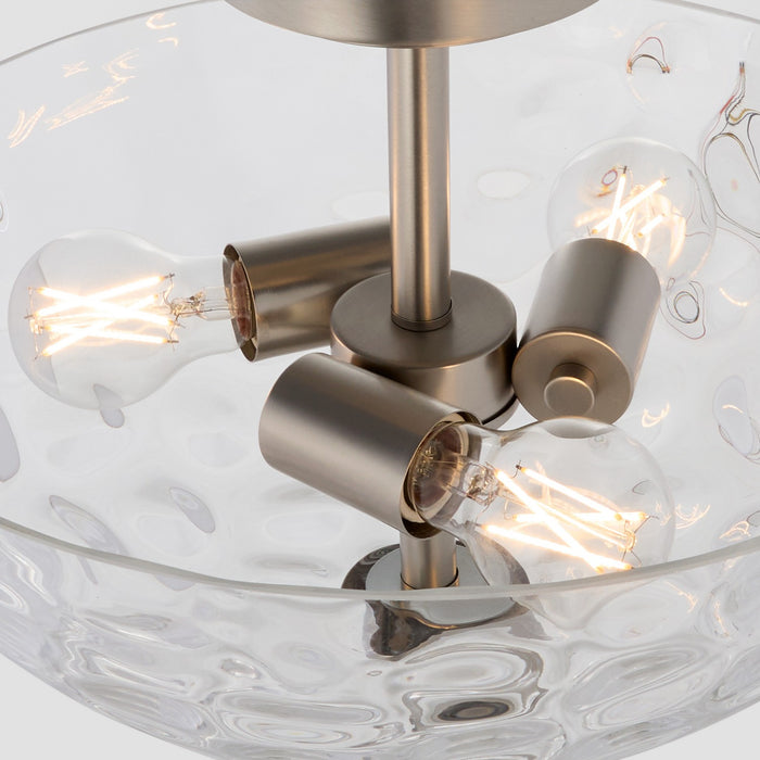 Quorum - 2800-15-265 - Three Light Dual Mount - Adams - Satin Nickel