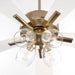 Quorum - 4525-04806 - 52"Ceiling Fan - Ovation - Aged Brass|Studio White
