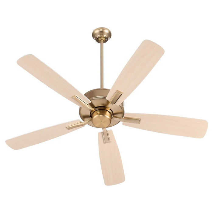 Quorum - 4525-806 - 52"Ceiling Fan - Ovation - Aged Brass|Studio White