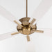 Quorum - 4525-806 - 52"Ceiling Fan - Ovation - Aged Brass|Studio White